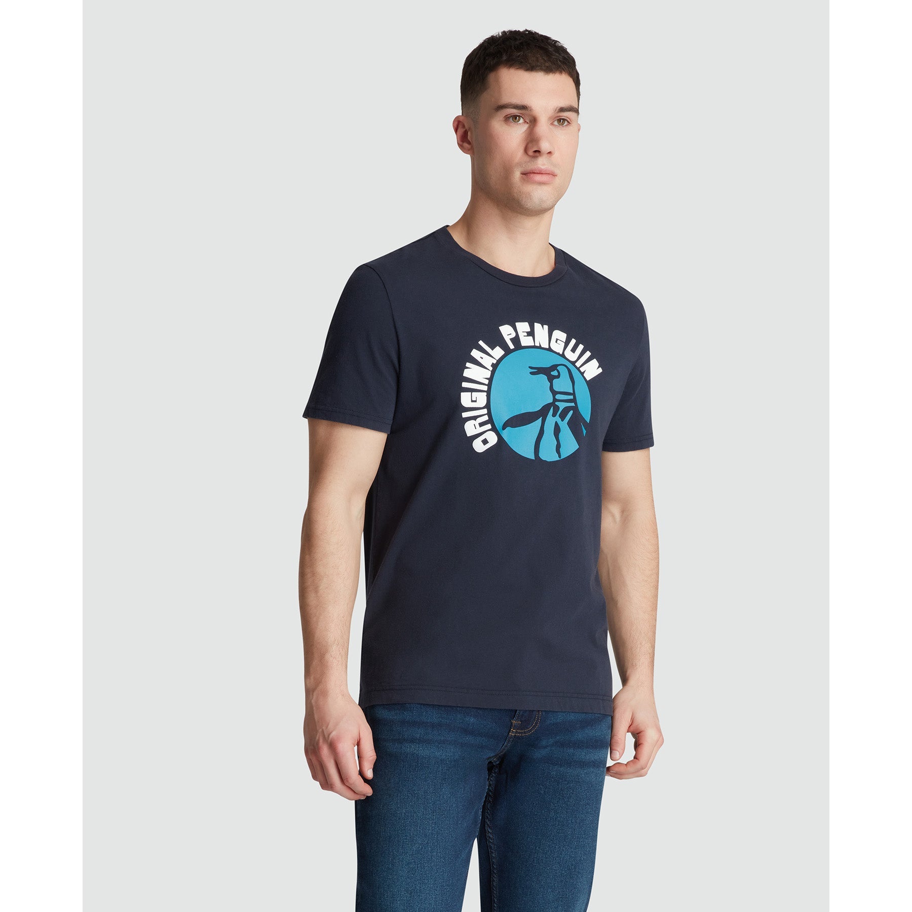 Circle Pete Logo Graphic T-Shirt In Dark Sapphire