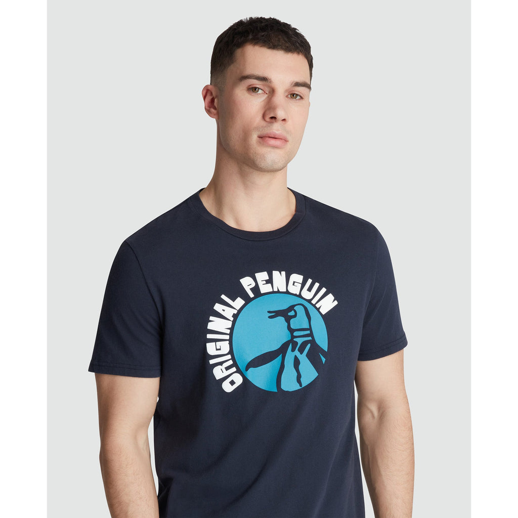 Circle Pete Logo Graphic T-Shirt In Dark Sapphire